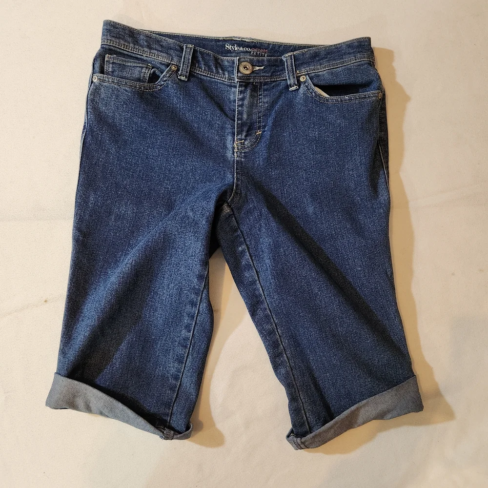 Dark Blue Denim Jeans‎